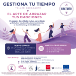 Cartel del Taller AbraDarte de gestión emocional en Sevilla la Nueva
