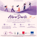 Cartel del Taller AbraDarte en Villanueva de Perales